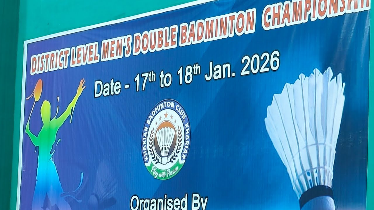DISTRICT LEVEL MEN'S DOUBLE BADMINTON TOURNAMENT 🏸🏸 KHARIAR 