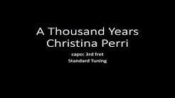 Kunci gitar dan lirik lagu Christina Perry "Thousand years"  - Durasi: 4.53. 