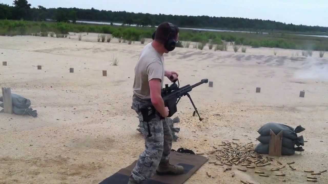 M107 .50 cal hip fire YouTube