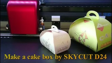 SKYCUT D24 double heads cutting plotter DIY cake box