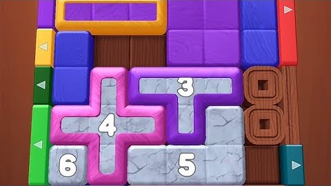 Wood Away Block Jam Level 34 Game Walkthrough Solution