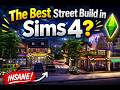 The Best Street Build in Sims 4? NO CC
