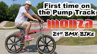 New Monza 24' BMX at Kinetic Park: My First Pump Track Experience - 80s Style