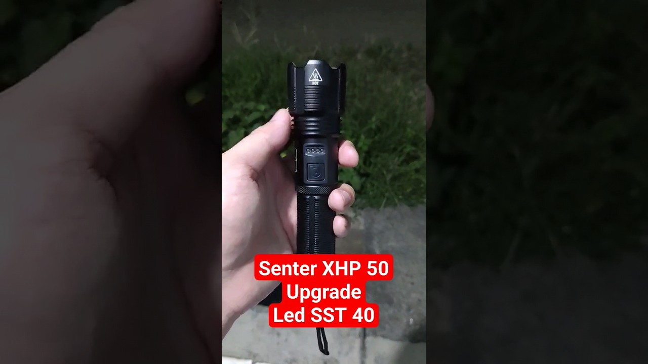 Upgrade senter XHP 50 ganti Led SST40 mantaf pokoknya