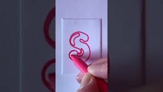 DRAWING A CARTOON BUBBLE LETTER S WITH DROP SHADOW ✍️  | Quick And Easy Doodle Ideas | How To Draw