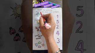 Spring Number Matching worksheet for kids 🌈#education #trending #youtubeshorts #shorts #explore