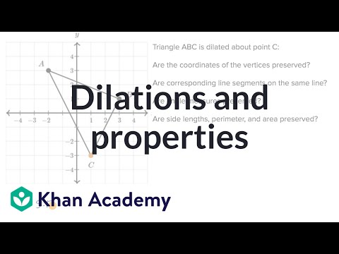 Dilations and shape properties