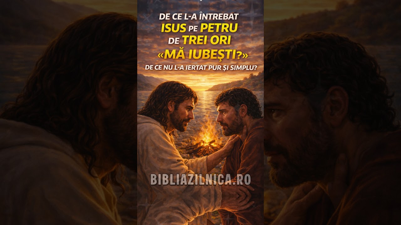 De ce l-a întrebat Isus pe Petru de trei ori «Mă iubești»? De ce nu l-a iertat pur și simplu?