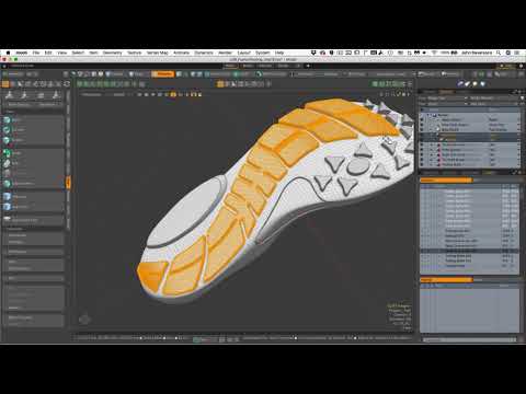 Modo Footwear Design - Lesson 10: 5. Adding Materials - Part 1