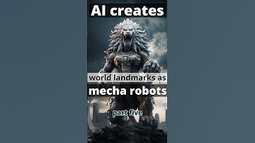 AI imagines tourist sights of each country as mecha robots (part 5) #shorts