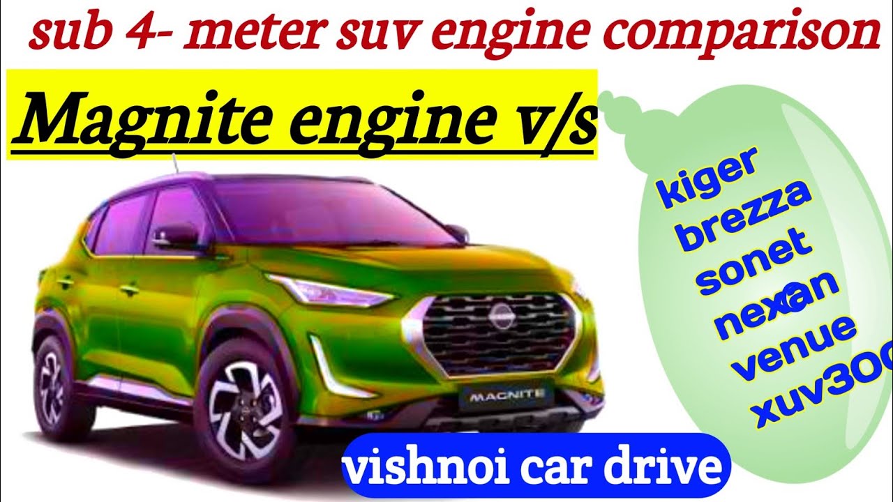 Nissan magnite engine vs other compact suv engine magnite vs brezza
