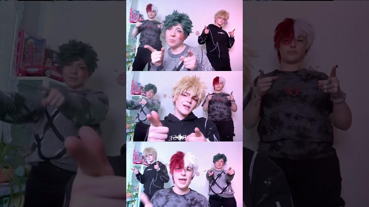 Turn it up for Baku’s bday💥🥦🧊#todoroki #bakudeku #bakugo #cosplay #myheroacademia #animecosplay