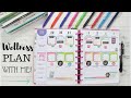 Wellness/Fitness Plan With Me! Jan 29th - Feb 4th | Classic Size HAPPY PLANNER | At Home With Quita