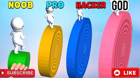 NOOB vs PRO vs HACKER- In Layers Roll #layersroll #games #mrgames