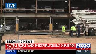 Multiple people treated for heat exhaustion at old YMCA building
