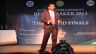 Hasindu Siyambalape - Impromptu Speech - AIIUBSC 2013