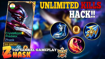 Midlane Zhask is Deadly (ONE HIT DELETE) - Build Top 1 Global Zhask ~ MLBB | Zhask Gameplay