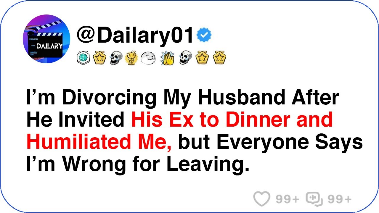 My Husband After He Invited His Ex to Dinner and Humiliated Me Everyone Says I’m Wrong for Leaving