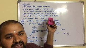 Dynamic memory allocation in C-malloc(),calloc(),realloc(),free()