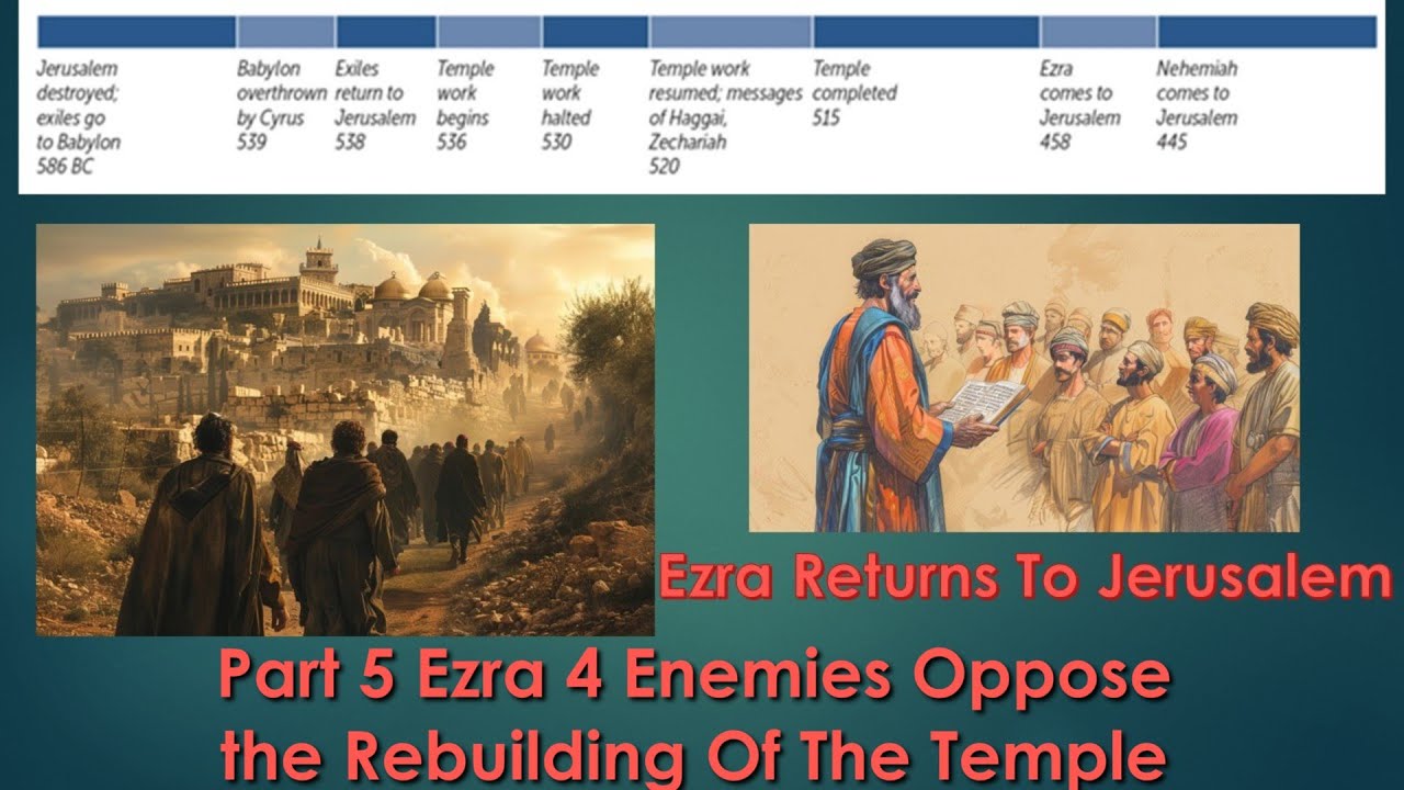 Part 5 Ezra 4 Enemies Oppose the Rebuilding Of The Temple Monday 16 ...