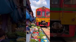 Railway Market of Thailand & Train Sabji Market of India will Surprise You! 🚉🥳 #facts #viral #shorts