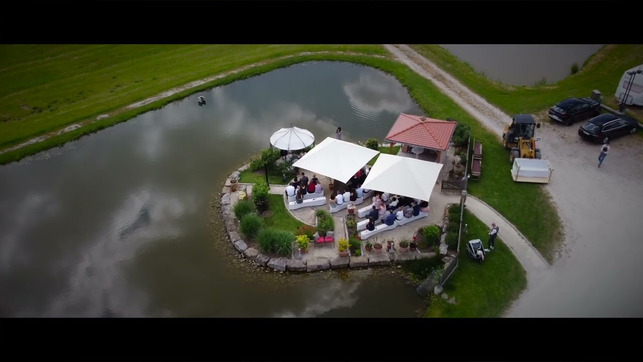 Drohnenaufnahme Hochzeit