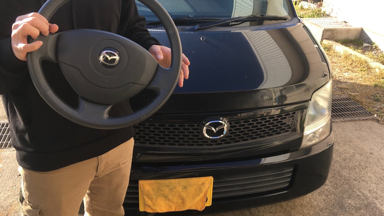 【再ＵＰ】ステアリング（ハンドル）を交換してみた　#ステアリング交換 #mj21s #mh21s #ワゴンR #DIY #整備