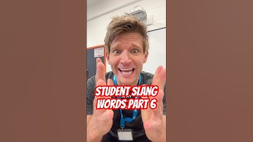 What slang words have you heard in your classroom? #school #students #slangwords #teacher