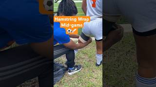 Can she get back in after a hamstring strain? #athleticrecovery #athletictrainer #soccershorts