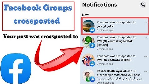 Your post was crossposted to||Facebook group post crossposted||Facebook post crossposted to group s