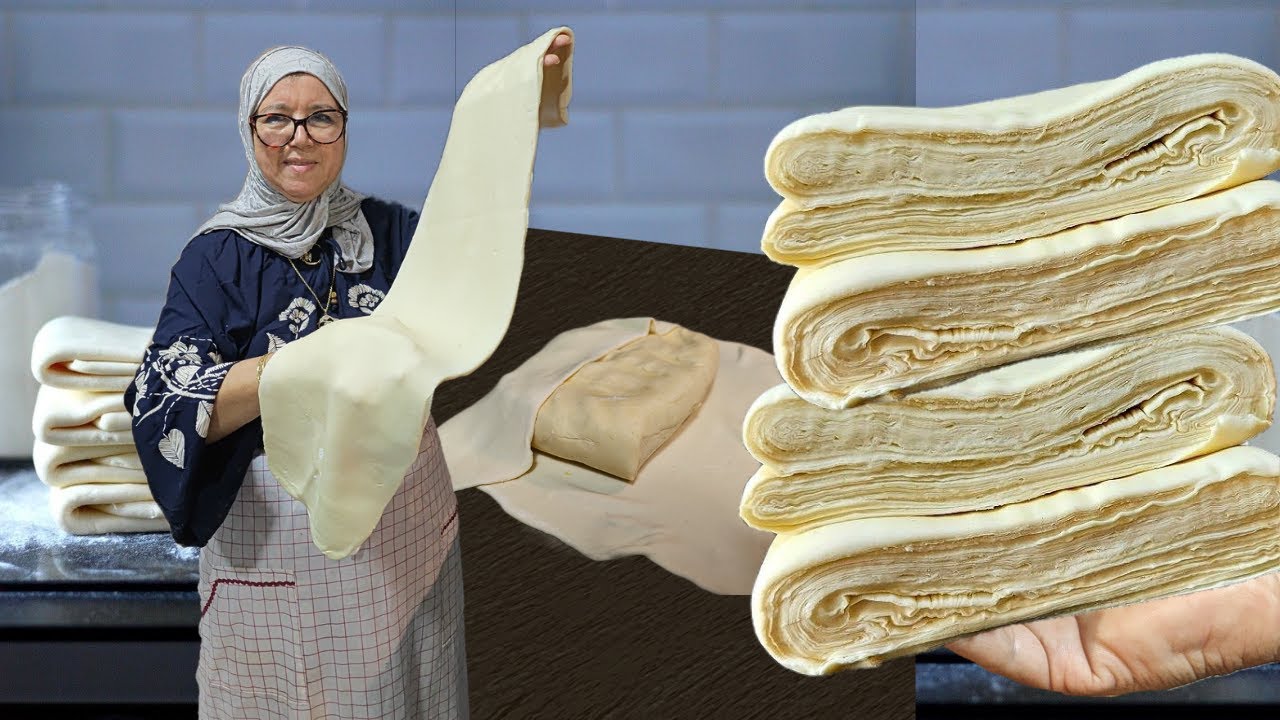 اسهل طريقة مختصرة تصوبي بيها العجين المورق لمملحات رمضان 2025 🌙 la pate feuilletée
