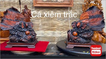Tác phẩm cặp cá xiêm gỗ trắc - MỘC BÙI GIA - zalo 0358142222