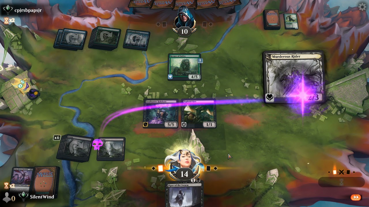 Magic: The Gathering Arena - No Commentary - Casual Mono Black - 10