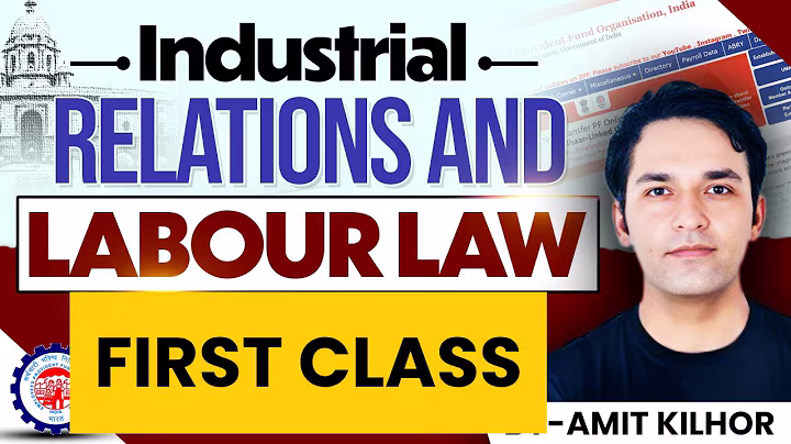 EPFO Labour Laws | FIRST CLASS of EPFO2025  Batch | AMIT KILHOR| 4 new labour codes|