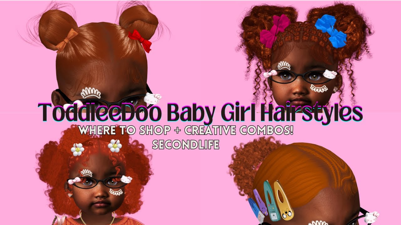 Second Life Baby | Where To Shop Toodleedoo Baby Hairstyles | Hair Combo Tutorial & More!