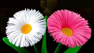 How To Make 3D Beautiful Paper Flowers | Flower Making With Paper | Home Decor