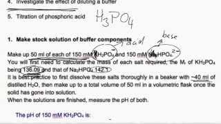 BI308 - pre lab session for pH practical