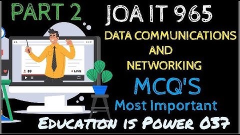 Data Communication and Networking P-2 MCQ
