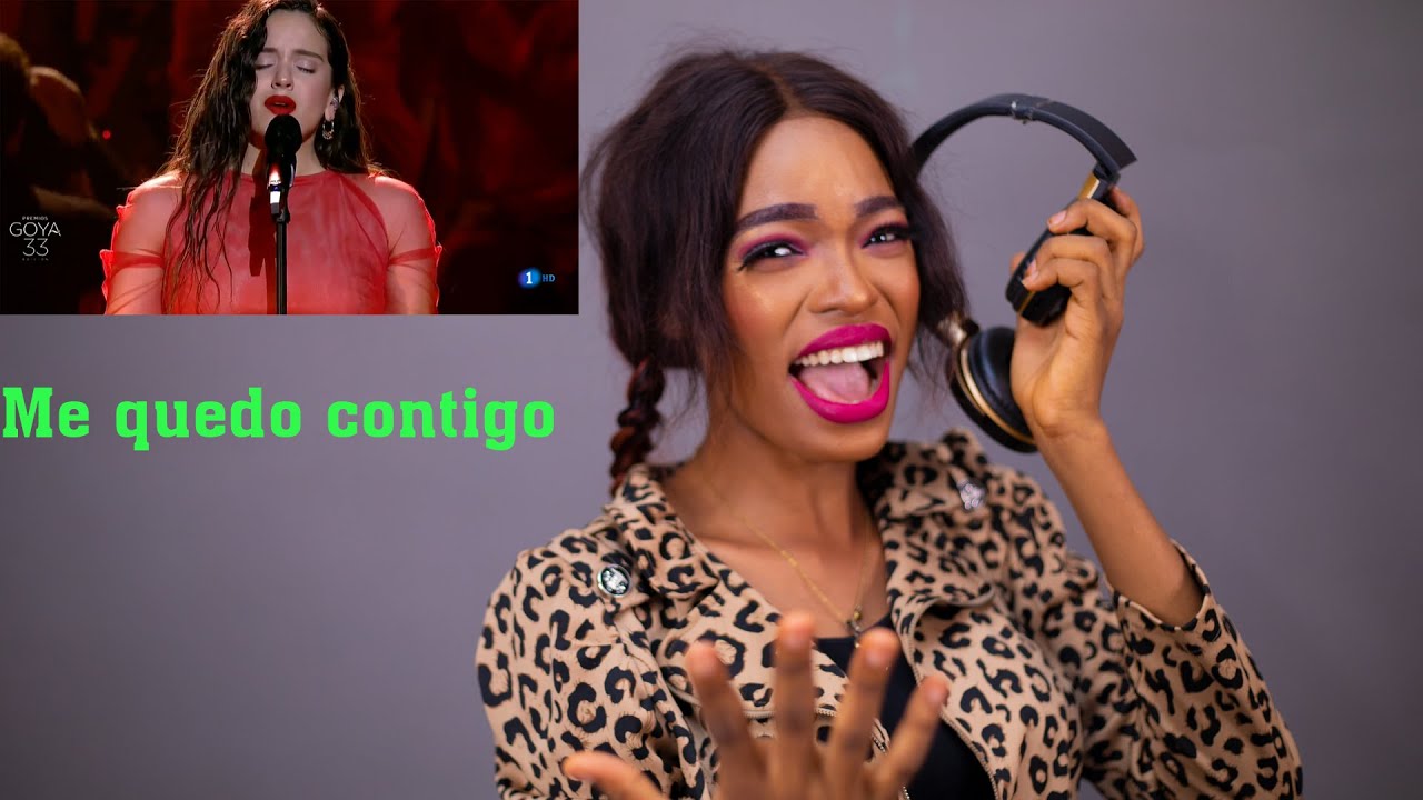 PRO MAKEUP ARTIST FIRST TIME HEARING Rosalía canta 'Me quedo contigo' | Goya 2019 REACTION!!!
