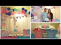 como hacer arco de globos fácil  revelacion de genero como decorar mesa de postres para  baby shower