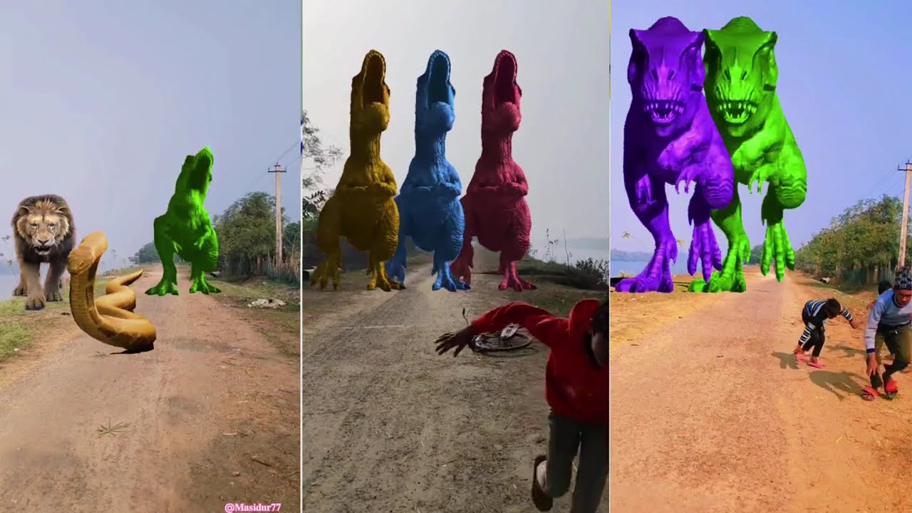 Big jurrasic world T-rex ep4#ekmotahathighumechala#trending #viral#reels 