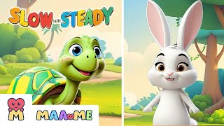 Never Give Up! Turtle and Rabbit Moral Tale for Children Actualización