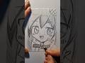How to Draw Hatsune miku ✨️ #vocaloid #hatsunemiku #miku #hatsunemiku #shorts #art #drawing #anime