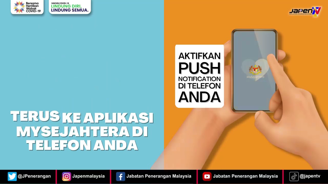 Mysejahtera Aktifkan Push Notification Di Telefon Anda Youtube