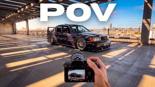 Film this 190E EVO III with me