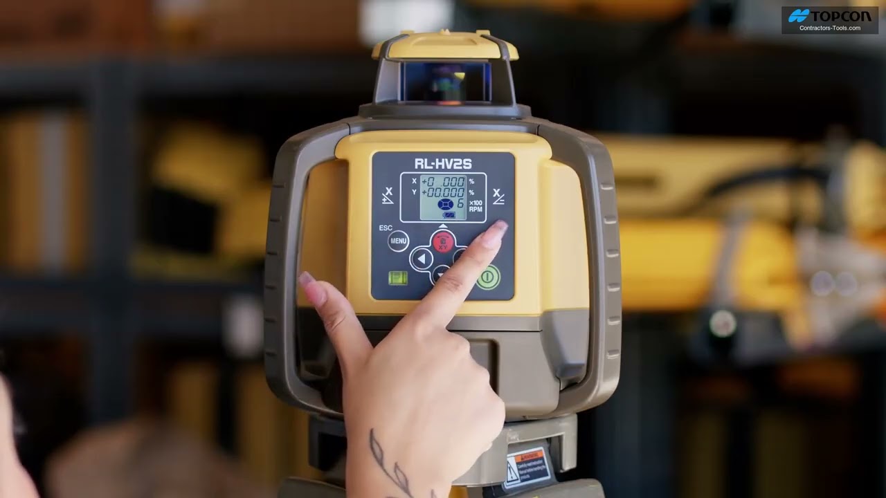 Video: Topcon RL-HV1S & RL-HV2S - How to Set X-Axis Slope