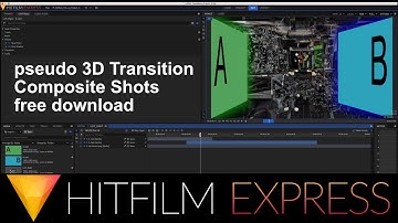 Hitfilm Tutorial pseudo 3D Transition Warp Left Right - with hfcs