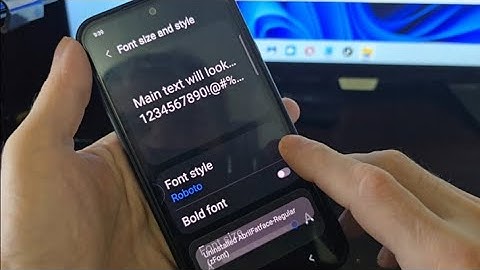 How to change samsung A17 font style | Samsung galaxy a17 5g font style settings