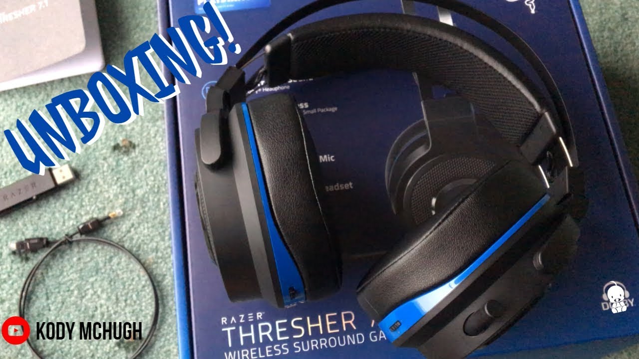 Razer Thresher Wireless Gaming Headset Ps4 Pc Unboxing And Review Youtube