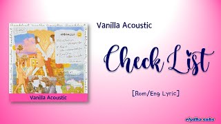 Watch Vanilla Acoustic Check List video